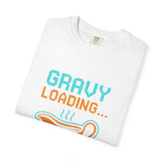 Gravy Loading Unisex Tee, Funny Foodie T-Shirt for Thanksgiving, Casual Wear, Gamer Gift, Comfort Fit