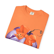 Purple Pumpkin Wrapped In A Bow Unisex T-Shirt