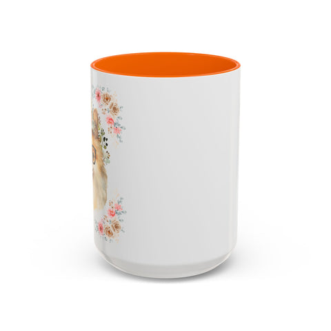 Geeky Goddess Pomeranian Accent Coffee Mug