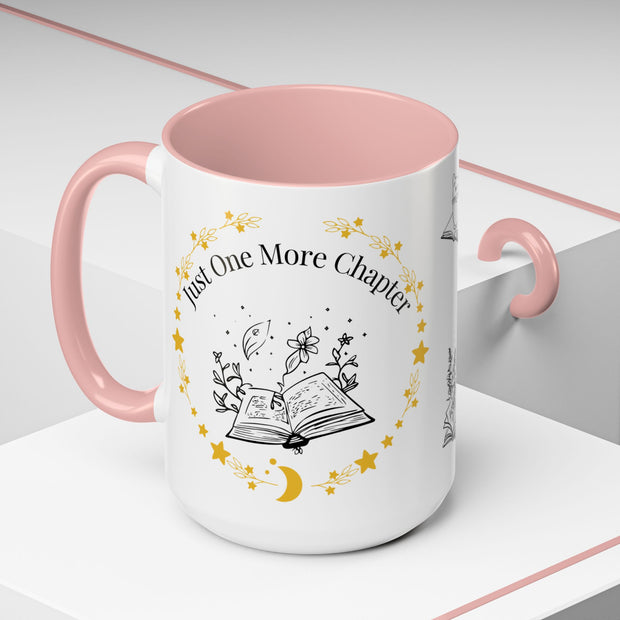'Just One More Chapter' Accent Coffee Mug