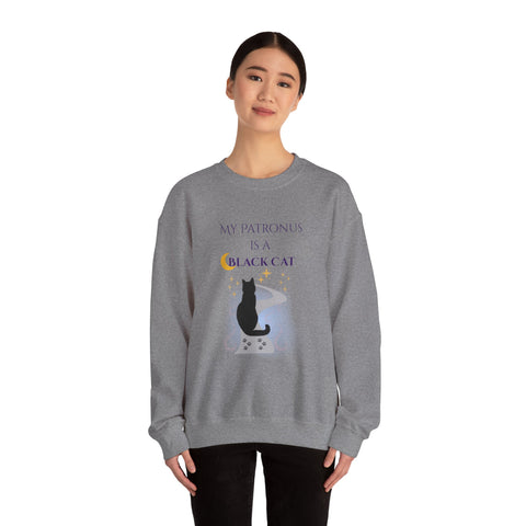 'My Patronus Is A Black Cat' Unisex Crewneck Sweatshirt