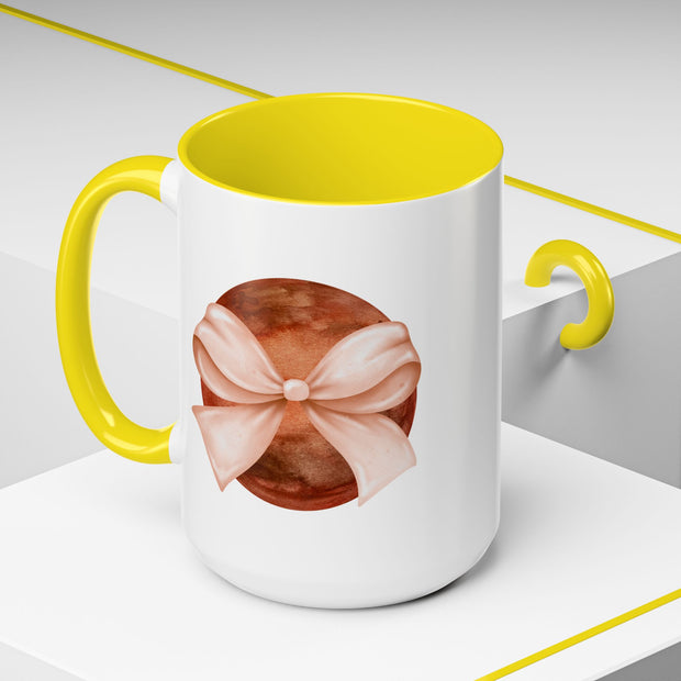 Mars Wrapped In A Bow Accent Coffee Mug