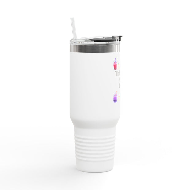 'This Bride Needs Boba' Insulated Travel Mug, 40oz