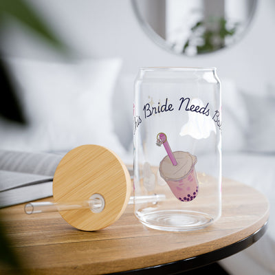 'This Bride Needs Boba' Sipper Glass