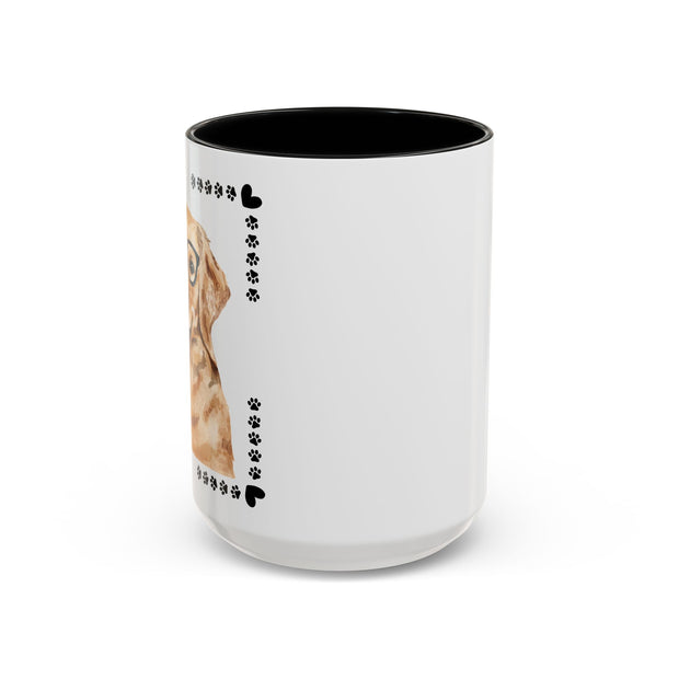Geeky Good Golden Retriever Accent Coffee Mug