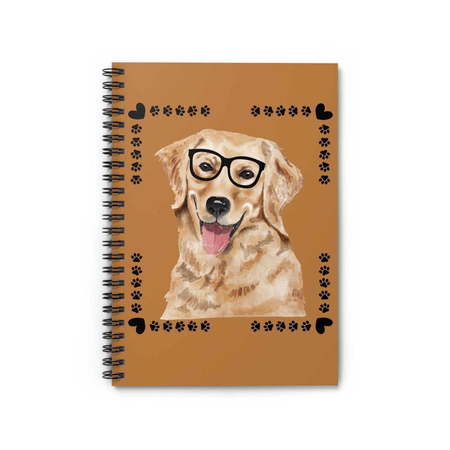 Geeky Good Golden Retriever Spiral Notebook