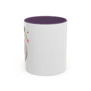 Astronaut Flying To The Moon Accent Coffee Mug