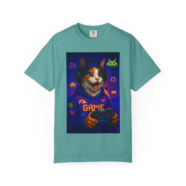 Game On Tricolored Cat Unisex T-shirt