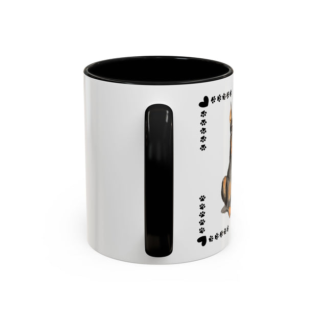 Geeky Good Doberman Accent Coffee Mug