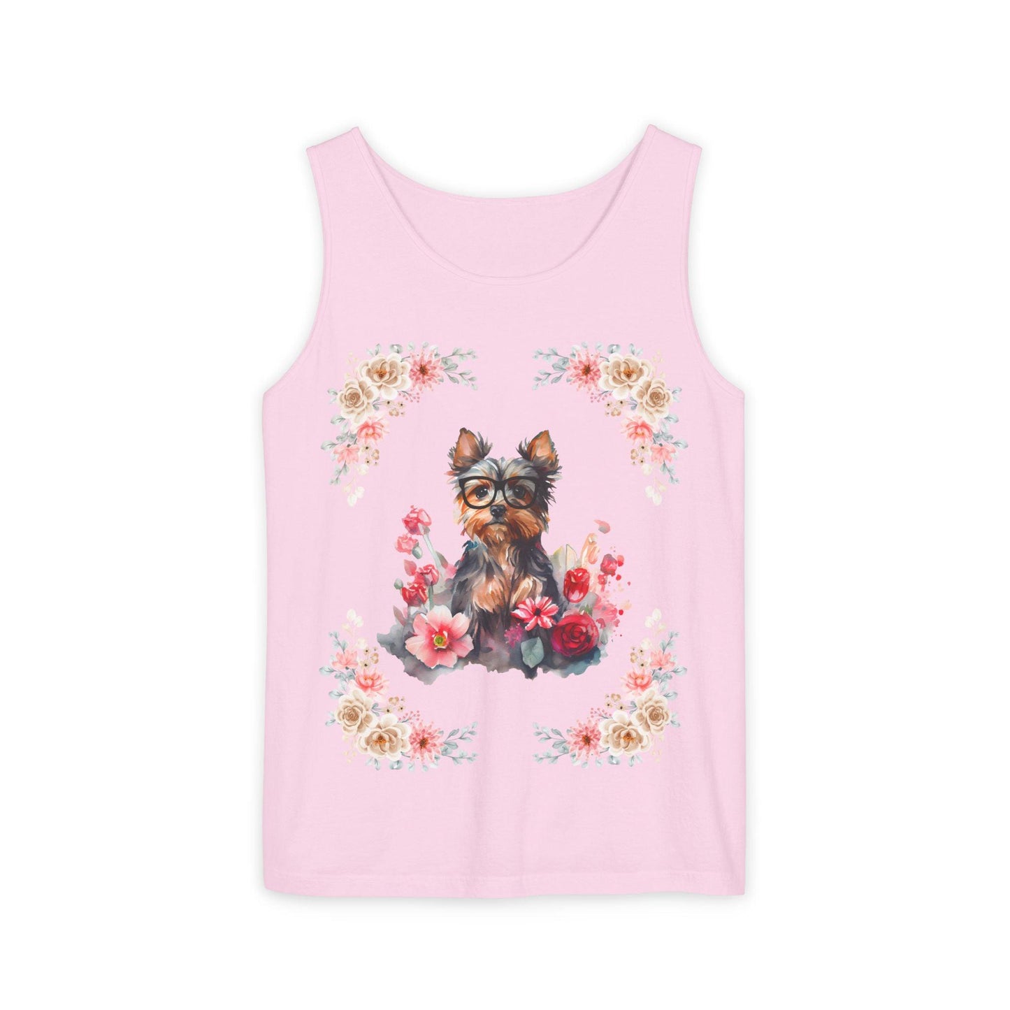 Geeky Goddess Yorkie Unisex Tank Top