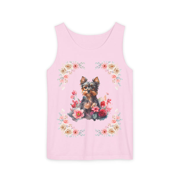 Geeky Goddess Yorkie Unisex Tank Top