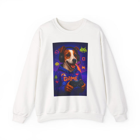 Gaming Jack Russell Controller sweatshirt | Retro Arcade Gamer Puppy Graphic