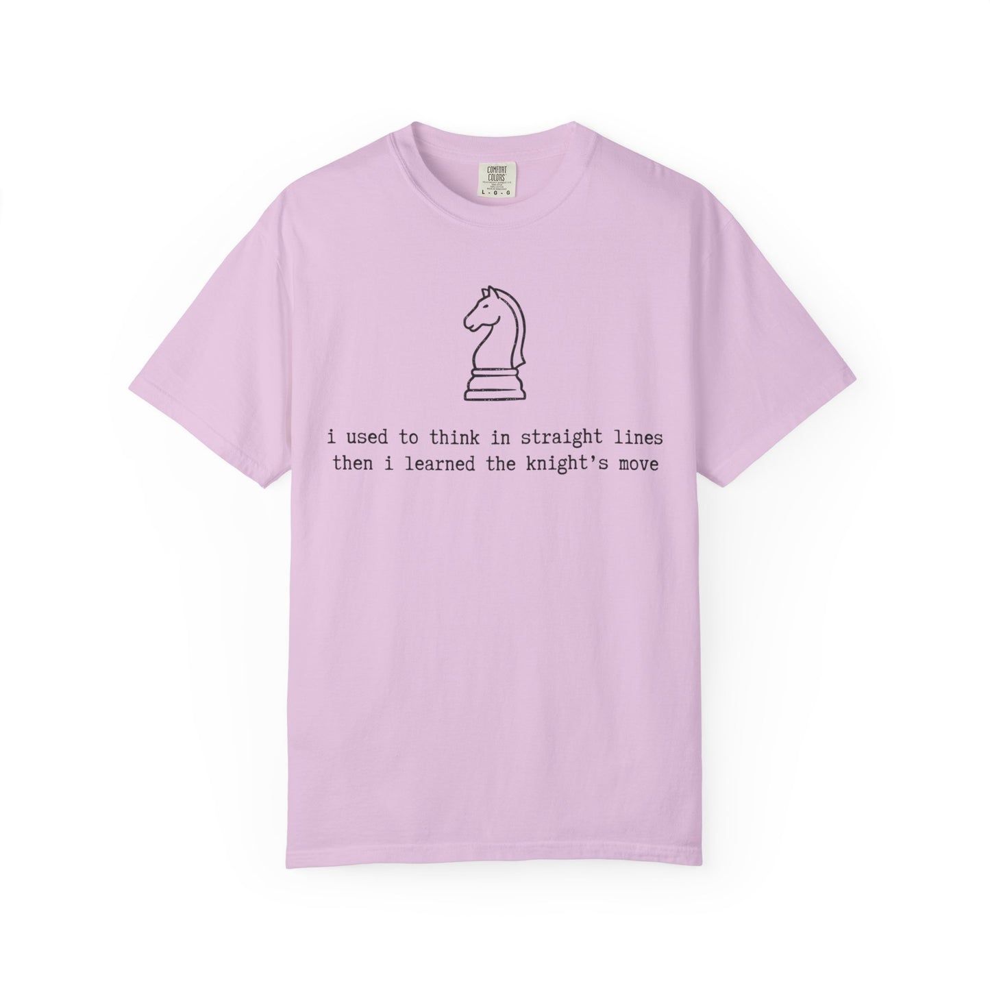Knight's Move Chess Knight Illustration T-Shirt, Minimalist Chess Quote Tee, Funny Chess Player Shirt, Strategy Game Gift, Chess Lover Tee