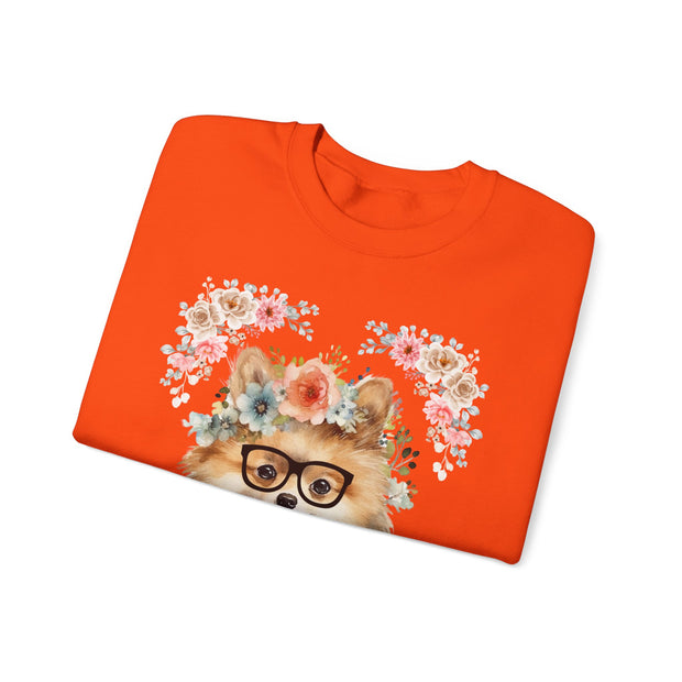Geeky Goddess Pomeranian Unisex Crewneck Sweatshirt