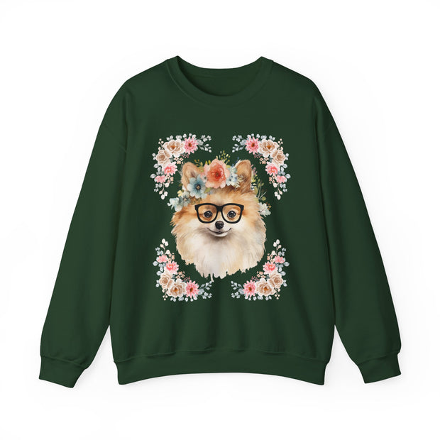 Geeky Goddess Pomeranian Unisex Crewneck Sweatshirt