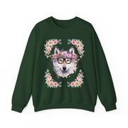 Geeky Goddess Wolf Unisex Crewneck Sweatshirt