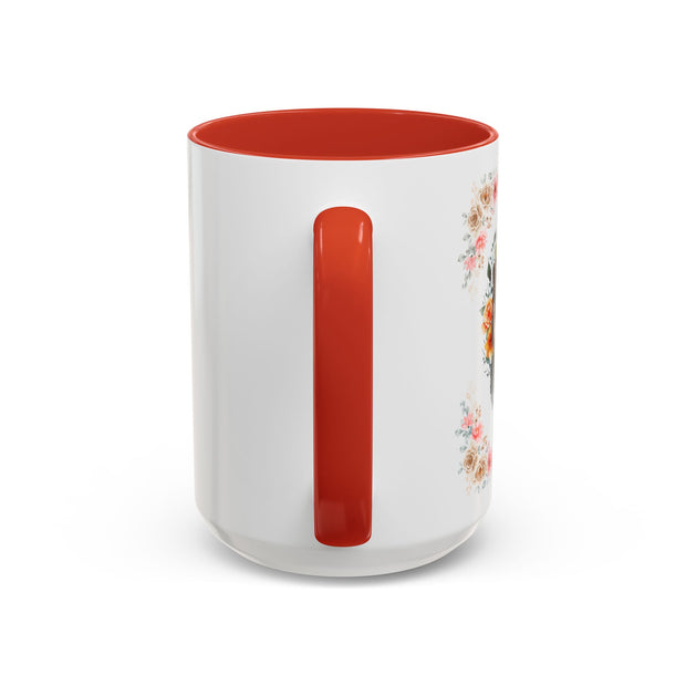 Geeky Goddess Gray Cat Accent Coffee Mug