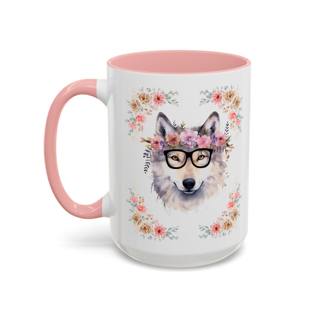 Geeky Goddess Wolf Accent Coffee Mug