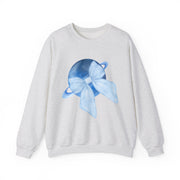 Blue Saturn Wrapped In A Blue Bow Unisex Crewneck Sweatshirt
