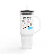 'Side Quest: Pool Party' Insulated Travel Mug, 40oz