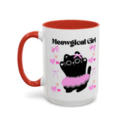 'Meowgical Girl' Accent Coffee Mug