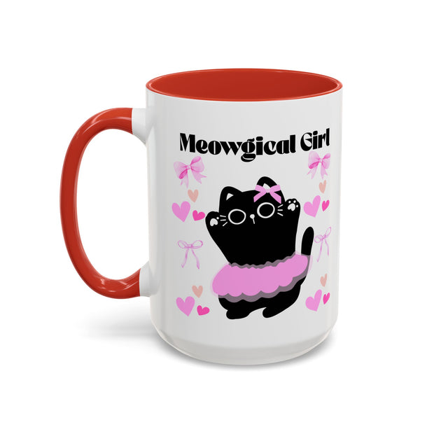 'Meowgical Girl' Accent Coffee Mug
