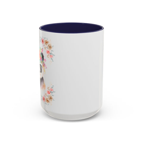 Geeky Goddess Panda Accent Coffee Mug