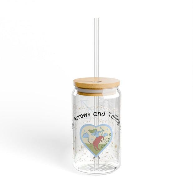 Sagittarius 'Shooting Arrows and Telling Tales' Sipper Glass