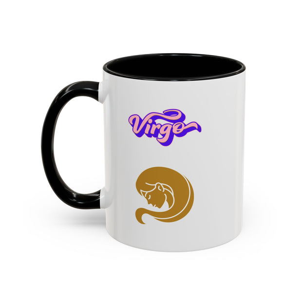 'Virgo' Zodiac Accent Coffee Mug