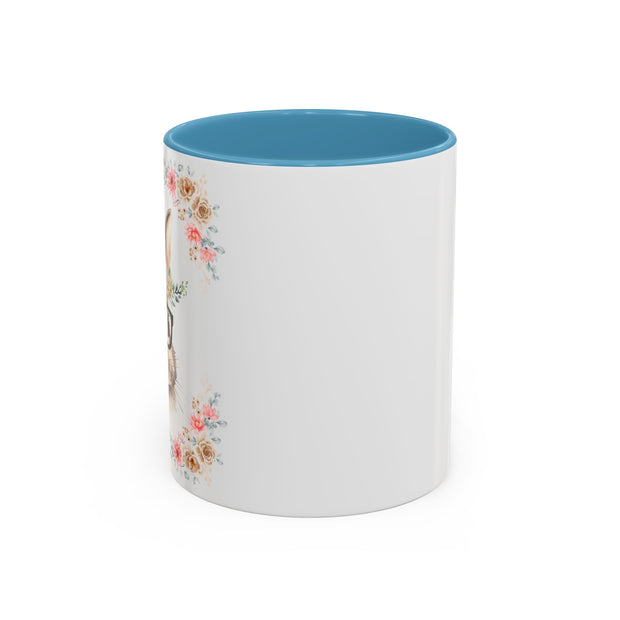 Geeky Goddess Bunny Accent Coffee Mug