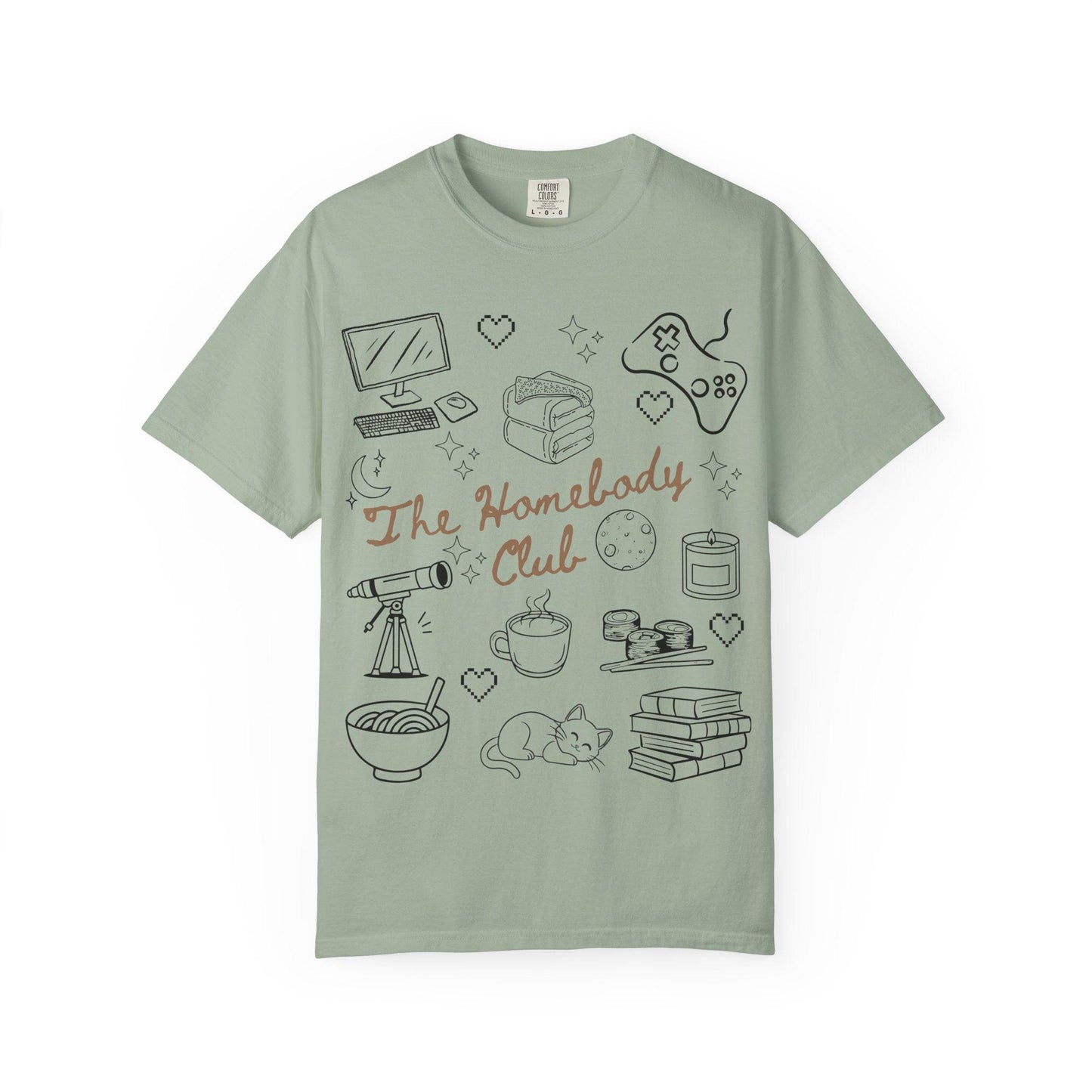 The Homebody Club T-Shirt | Cozy Vintage Style | Gift for Introverts | Home Lovers Tee | Cute Casual Wear | Relaxed Vibes Shirt