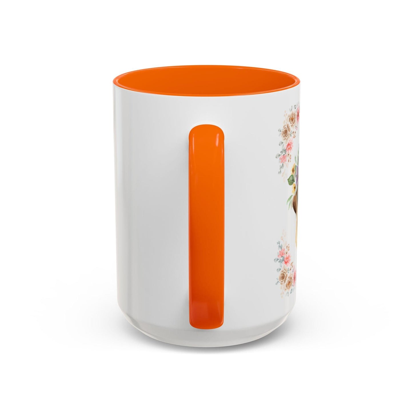 Geeky Goddess Pug Accent Coffee Mug
