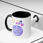Astronaut Taking Off In Space Accent Coffee Mug