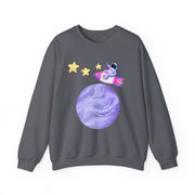 Astronaut Taking Off In Space Unisex Crewneck Sweatshirt