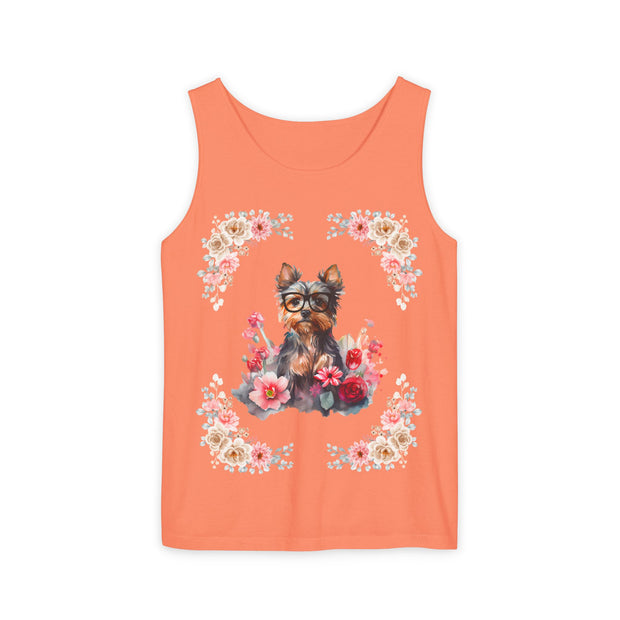 Geeky Goddess Yorkie Unisex Tank Top