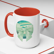 Green Planet Wrapped In A Bow Accent Coffee Mug