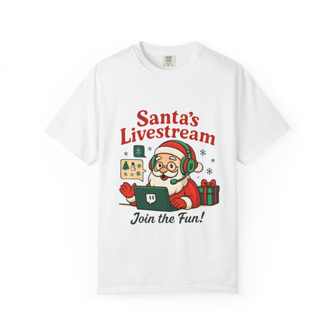 'Santa Livestream: Join the Fun! ' T-Shirt