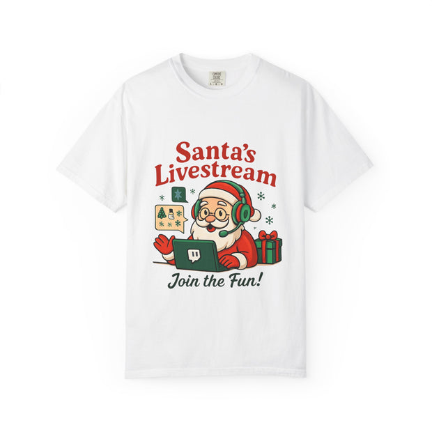 'Santa Livestream: Join the Fun! ' T-Shirt