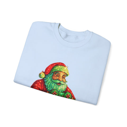 Santa with Game Controller Sweatshirt | Stay Merry Game On Christmas