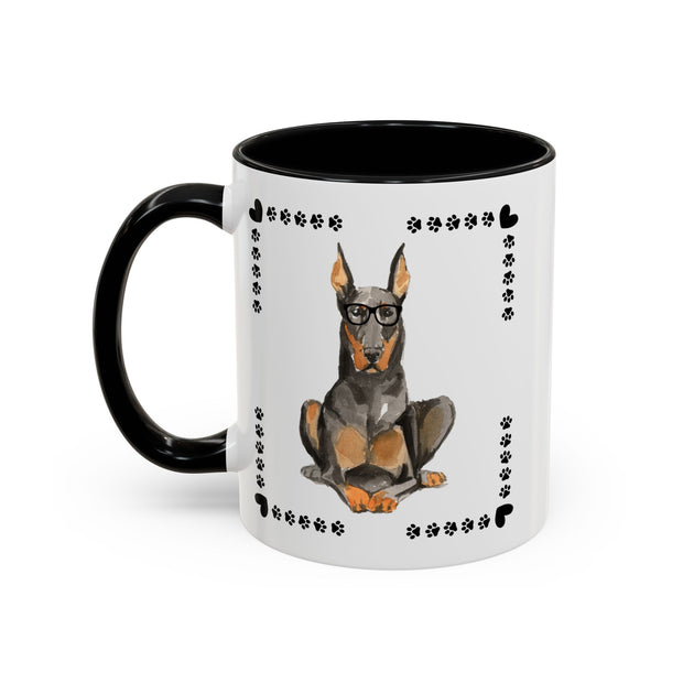Geeky Good Doberman Accent Coffee Mug