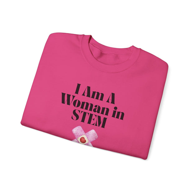 'I Am A Woman In STEM' Nurse Unisex Crewneck Sweatshirt