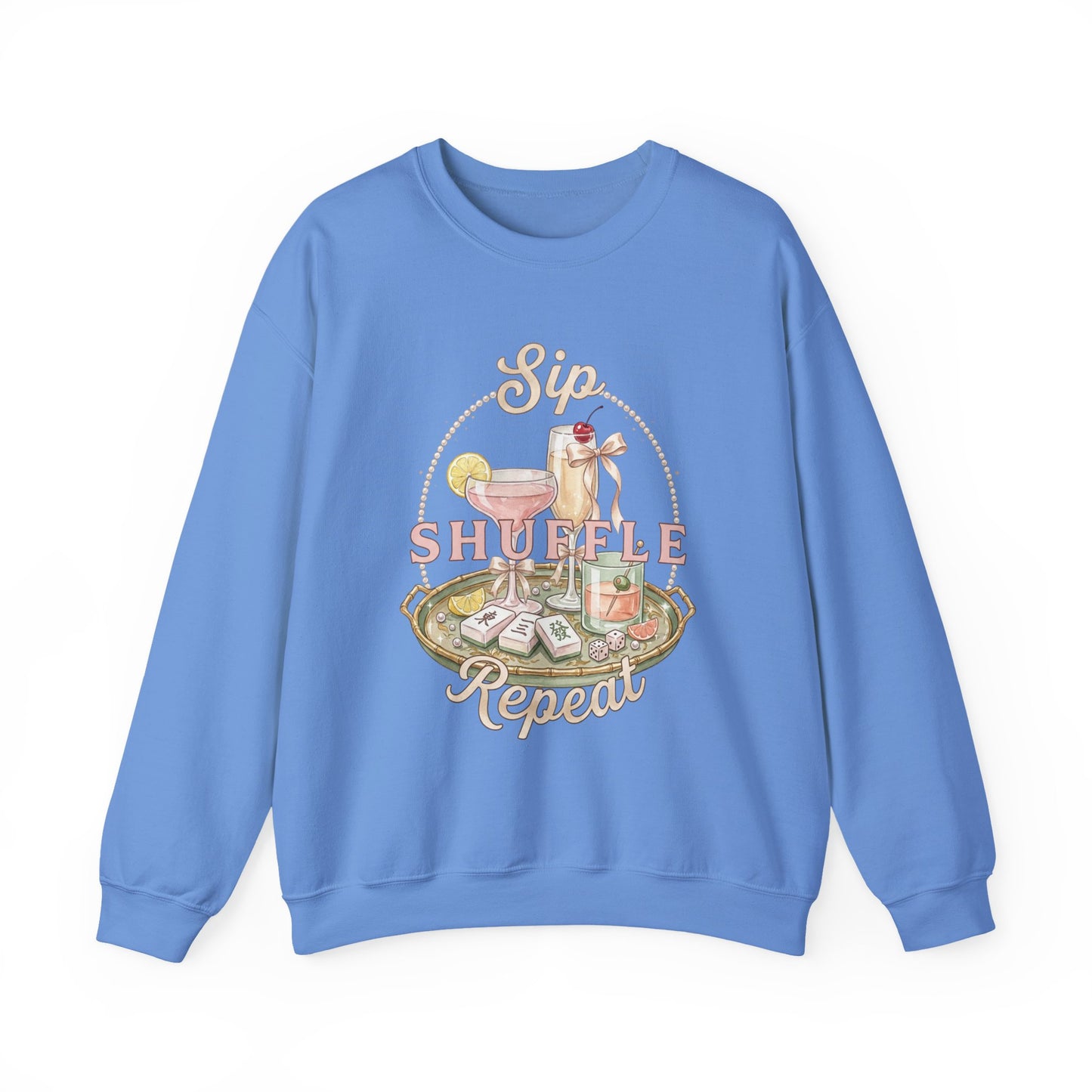 Mahjong Girls Night Crewneck Sweatshirt | Mahjong Tiles, Pastel Cozy Club