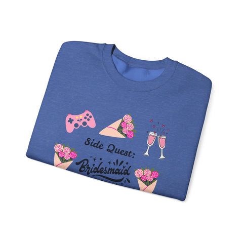 'Side Quest: Bridesmaid Duties' Unisex Crewneck Sweatshirt