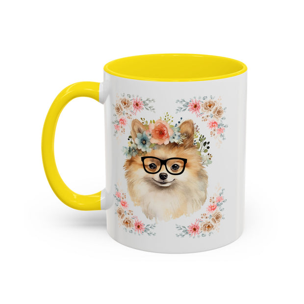 Geeky Goddess Pomeranian Accent Coffee Mug