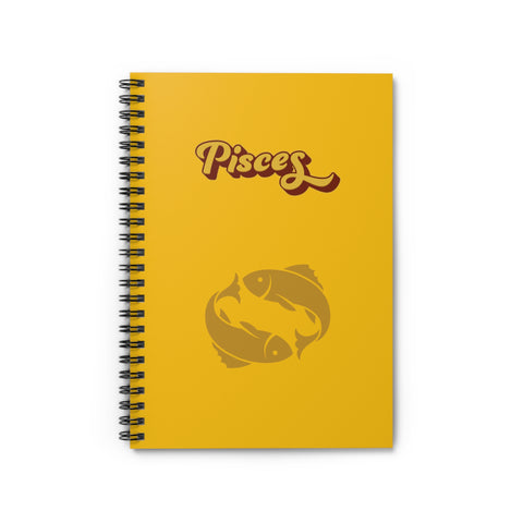'Pisces' Zodiac Spiral Notebook