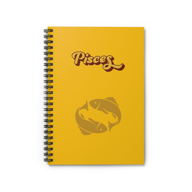 'Pisces' Zodiac Spiral Notebook