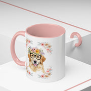 Geeky Goddess Golden Retriever Accent Coffee Mug