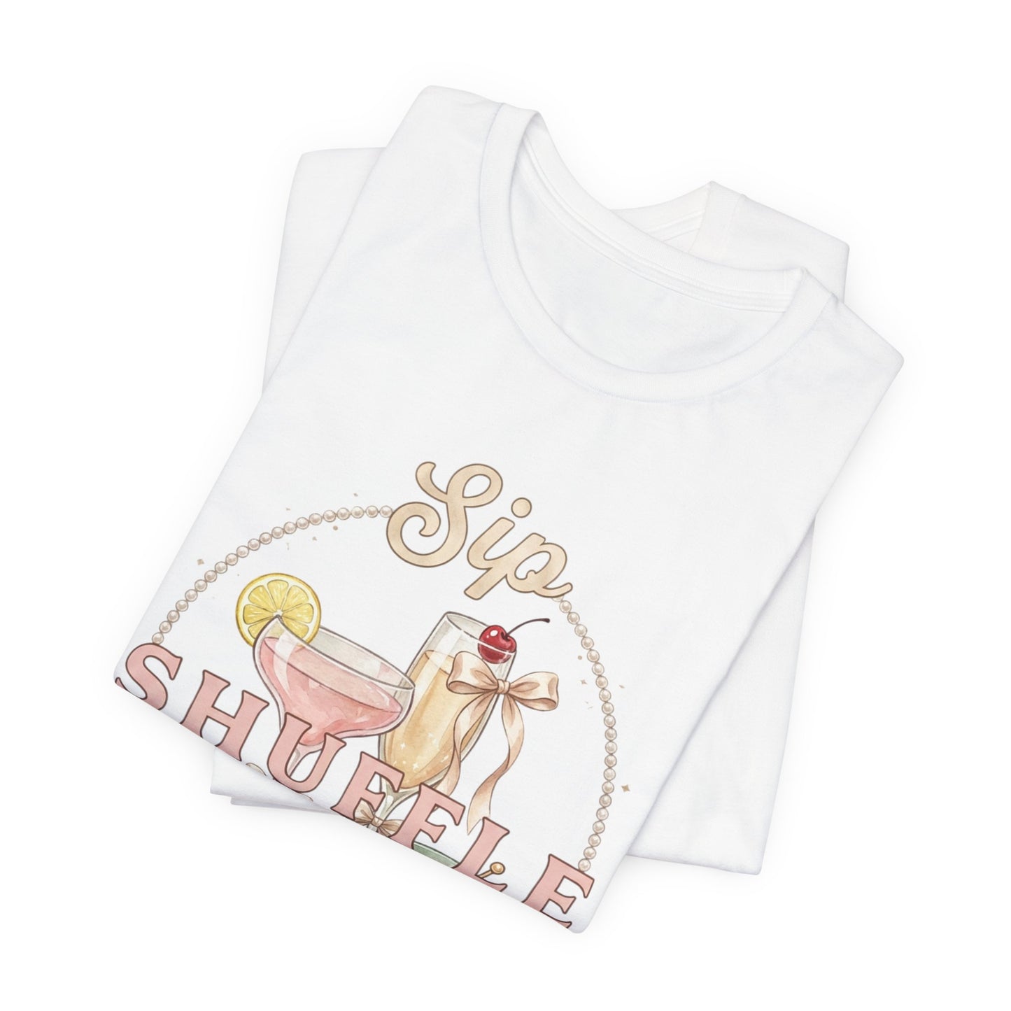 Sip Shuffle Repeat Shirt, Mahjong Social Club Tee, Pastel Girls Night Graphic Shirt, Mahjong Lover Gift