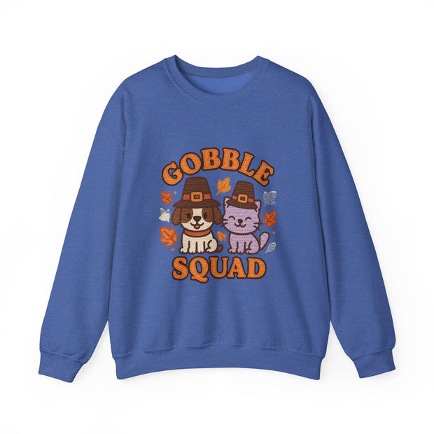 Gobble Squad Sweatshirt | Cozy Fall Apparel, Thanksgiving Gift, Unisex Crewneck, Cute Animal Design, Holiday Fashion