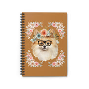 Geeky Goddess Pomeranian Spiral Notebook